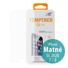 Tvrzené sklo (Tempered Glass) pro Apple iPhone 7 / 8 / SE (2020) - 2D hrana - matné - 0,3mm