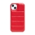 Kryt pre Apple iPhone 15 Plus - mäkké prešívanie - umelá koža - červený