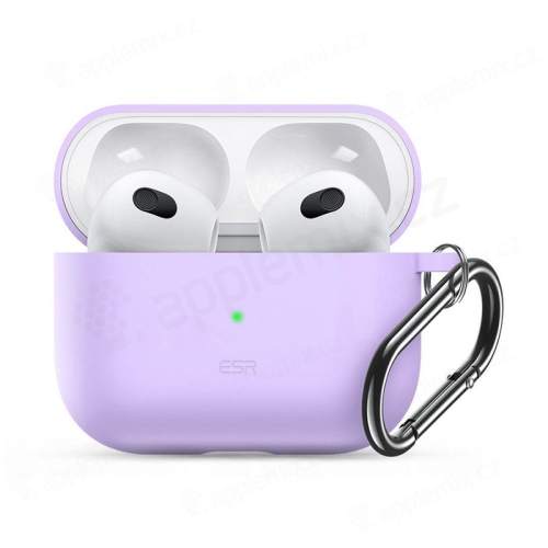 Puzdro ESR Bounce pre Apple AirPods 3 - silikónové - fialové