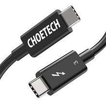 Kabel USB-C pro Apple zařízení s podporou Thunderbolt - 40 Gbps - 100W PD - 5K - 0,8m - černý
