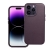 Kryt pre Apple iPhone 14 Pro - Podpora MagSafe - umelá koža - tmavo fialový