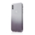 Kryt pre Apple iPhone X / Xs - farebný prechod - gumový - priehľadný / sivý