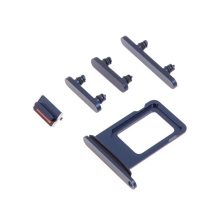 Rámeček / šuplík na Nano SIM + boční tlačítka pro Apple iPhone 12 - modrý - kvalita A+