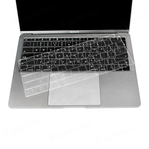 ENKAY kryt klávesnice pre Apple MacBook Air / Air M1 (2018-2021) 13" (A1932, A2179, A2337) - americká verzia - gumový - transparentný