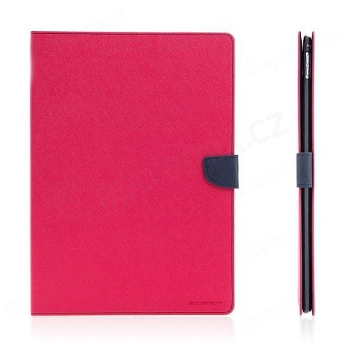 Pouzdro MERCURY Fancy Diary pro Apple iPad Pro 12,9 - stojánek a prostor na doklady - růžové / modré