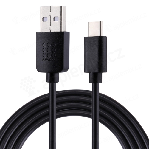 Synchronizačný a nabíjací kábel HAWEEL USB-A / USB-C - 1 m - čierny