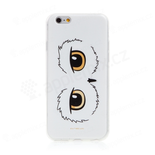 Kryt Harry Potter pre Apple iPhone 6 / 6S - gumový - oči sovy Hedvigy - priehľadný