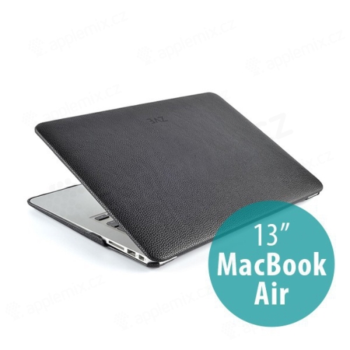 Ochranný plastový obal ZVE pro Apple MacBook Air 13.3 - povrchová úprava - umělá kůže - černé