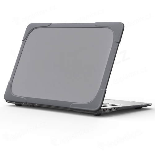 Kryt / obal pro Apple MacBook Air 13" (A1369 / A1466) - plastový / gumový - odolný - šedý