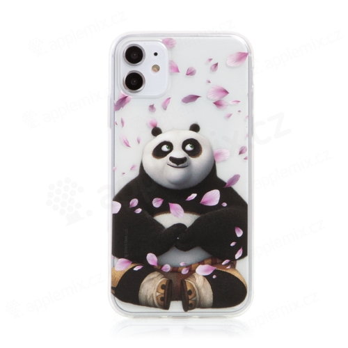 Kryt Kung Fu Panda pre Apple iPhone 11 - gumový - Po a okvetné lístky