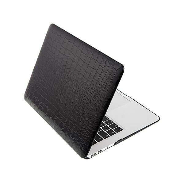 Plastový obal pro Apple MacBook Air 11 - vzor krokodýlí kůže - černý