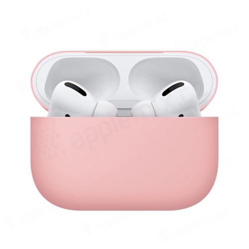 Pouzdro / obal BENKS pro Apple AirPods Pro - silikonové - růžové
