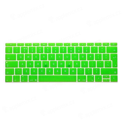Kryt klávesnice ENKAY pro Apple MacBook 12 / Pro 13 (2016) bez Touch Baru - silikonový - zelený - EU verze