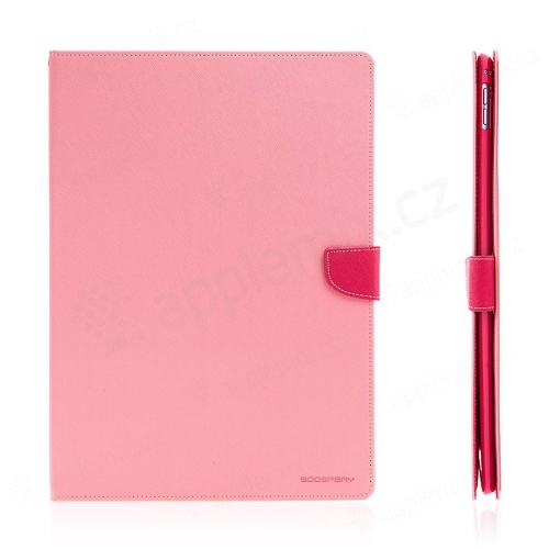 MERCURY Fancy Diary case pre Apple iPad Pro 12,9 - stojan a priestor na dokumenty - ružový