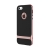 Kryt ROCK Royce pro Apple iPhone 5 / 5S / SE - plastový / gumový - černý / Rose Gold růžový