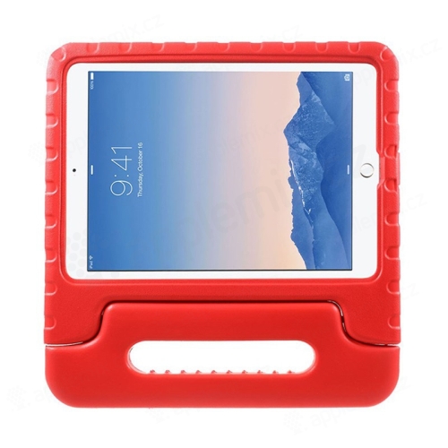 Ochranné pěnové pouzdro pro děti na Apple iPad Air 2 s rukojetí / stojánkem - červené
