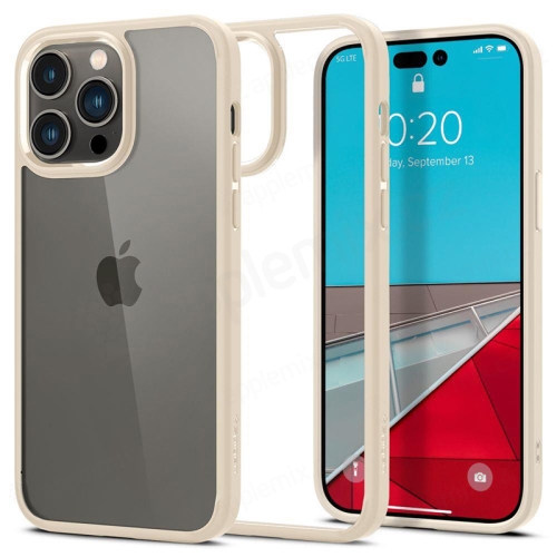 Kryt SPIGEN Ultra Hybrid pre Apple iPhone 14 Pro Max - plast / guma - pieskovo béžový