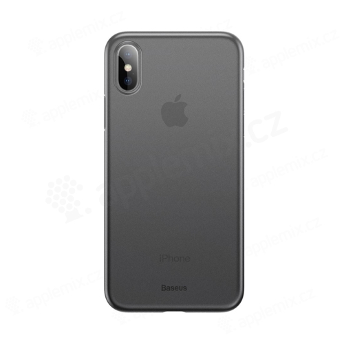 Kryt BASEUS pre Apple iPhone Xs - ultratenký - plastový - priehľadný - čierny