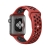 Remienok pre Apple Watch 41 mm / 40 mm / 38 mm - silikónový - čierny / červený - (S/M)