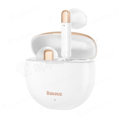 Bezdrátová Bluetooth sluchátka BASEUS Encok W2 - bílá