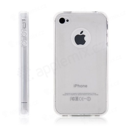 Kryt pro Apple iPhone 4 / 4S - gumový - průhledný