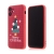Kryt pro Apple iPhone 12 mini - vánoční - gumový - červený / stromeček