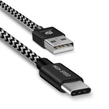 Synchronizační a nabíjecí kabel DUX DUCIS - konektor USB-C pro Apple - tkanička - 3m