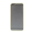 Kryt pre Apple iPhone 6 / 6S - gumený plast / žltý rám - matný priehľadný