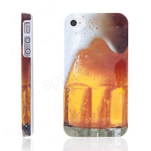 Ochranný plastový kryt pro Apple iPhone 4 / 4S - pivo