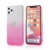 Kryt FORCELL Shining pre Apple iPhone 11 Pro - výrez na logo - plast / guma - strieborný / ružový