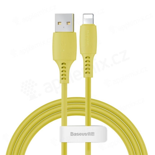Synchronizační a nabíjecí kabel BASEUS - Lightning pro Apple zařízení - žlutý - 1,2m