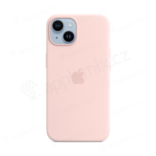 Originální kryt pro Apple iPhone 14 - MagSafe - silikonový - křídově růžový