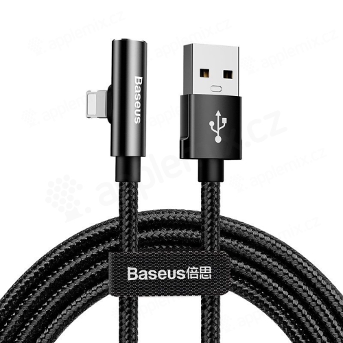 Synchronizační a nabíjecí kabel BASEUS - Lightning pro Apple zařízení - konektor pro sluchátka - černý - 1,2m