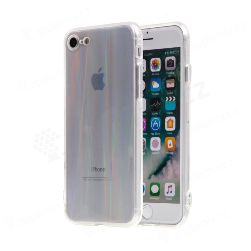 Kryt pro Apple iPhone 7 / 8 - duhový přechod - plastový / gumový - průhledný