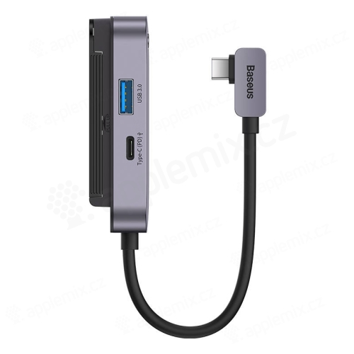 Přepojka / rozbočovač pro Apple iPad s konektorem USB-C - USB-A / USB-C / 3,5mm jack / HDMI - šedá