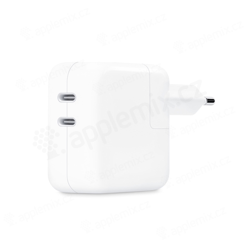 Originálny 35W napájací adaptér Apple pre Apple iPhone / iPad / Macbook - Dvojportový (2x) USB-C