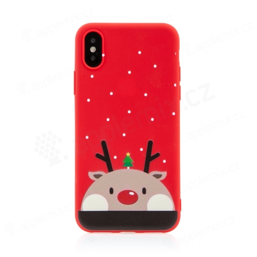 Kryt pro Apple iPhone 12 mini - vánoční - gumový - kreslené motivy