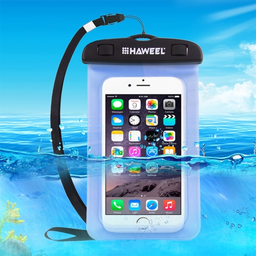 Pouzdro HAWEEL pro Apple iPhone - voděodolné - plast / guma - černé / modré