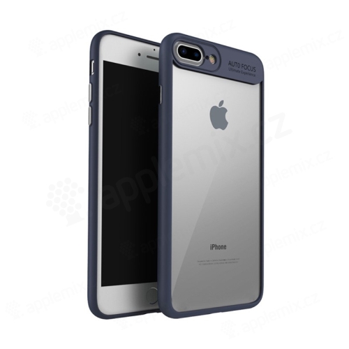 Kryt IPAKY pro Apple iPhone 7 Plus / 8 Plus - plastový / gumový - průhledný / tmavě modrý