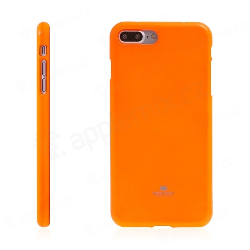 Kryt MERCURY iJelly pro Apple iPhone 7 Plus / 8 Plus - gumový - neonově oranžový - zářivý