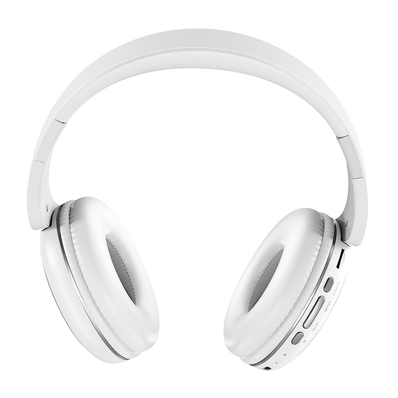 Bezdrátová Bluetooth sluchátka HOCO W23 - kvalitní zvukový projev - bílá