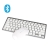 Bluetooth klávesnica + myš - pre Apple iPhone / iPad - sivá / biela