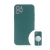 Kryt pro Apple iPhone 11 Pro Max - MagSafe magnety - silikonový - lesně zelený