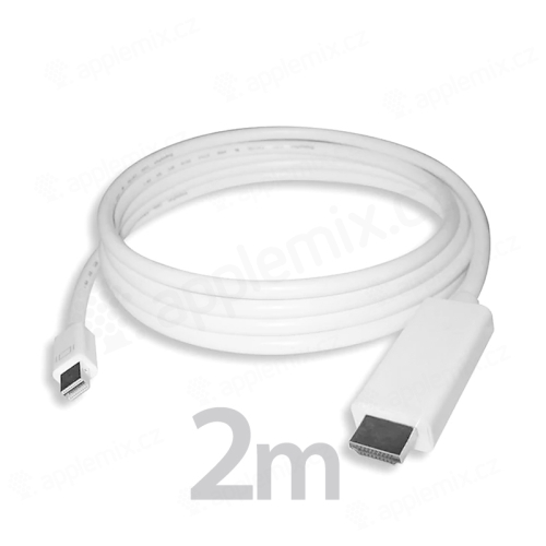 Pripojovací kábel/redukcia Mini DisplayPort (Thunderbolt) na HDMI - biely - 2 m