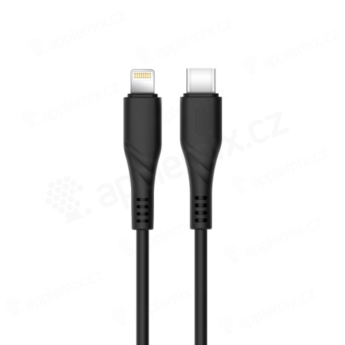 Synchronizační a nabíjecí kabel XO - USB-C - Lightning pro Apple zařízení - černý - 1m