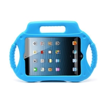 Ochranné pěnové pouzdro pro děti na Apple iPad mini / mini 2 / mini 3 s rukojetí a stojánkem - modré