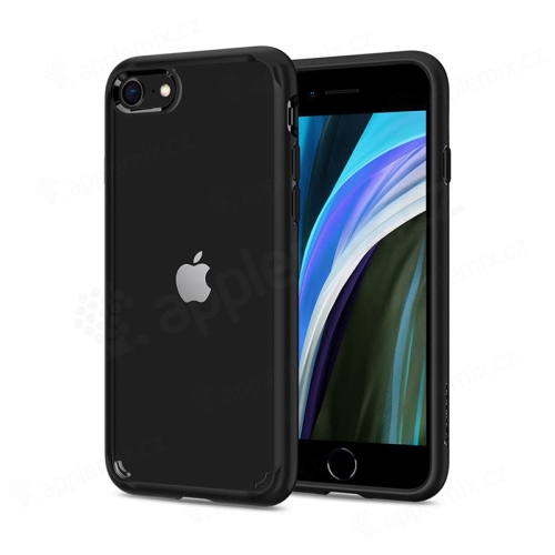 Kryt SPIGEN Liquid Crystal pre Apple iPhone 7 / 8 / SE (2020) - gumový - čierny