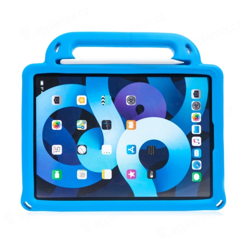Detské puzdro pre Apple iPad 10,2" (2019 - 2021) - rukoväť / stojan + popruh - penové - modré