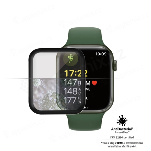 Tvrdené sklo PANZERGLASS Premium pre Apple Watch 41 mm Series 7 - 3D okraj - plne priľnavé