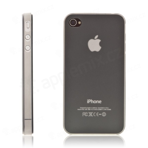 Ultra tenký ochranný kryt pro Apple iPhone 4 / 4S (tl. 0,3mm) - matný - šedý
